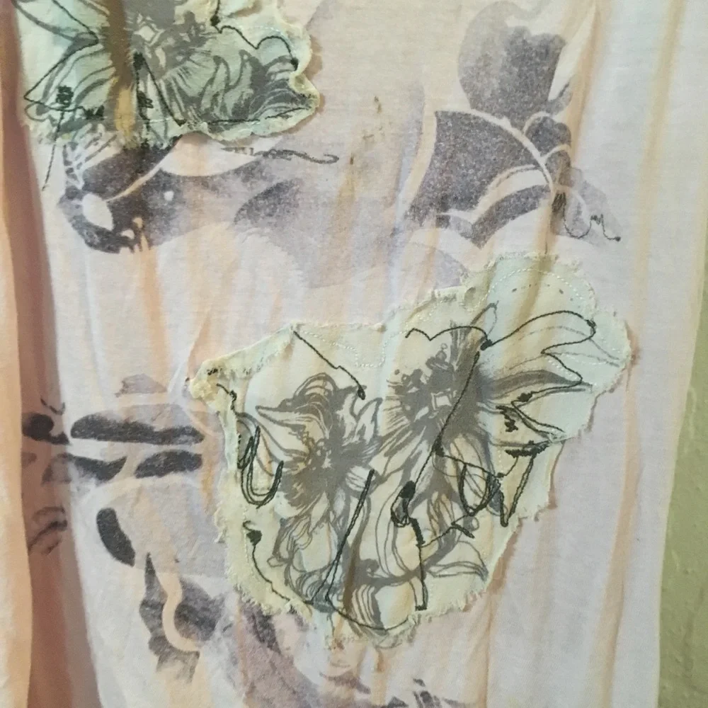 Vintage Y2K Diesel Embellished wind clouds storm rain T shirt size M - Picture 6 of 8